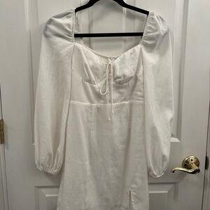 Princess Polly Alena mini dress size 2 white